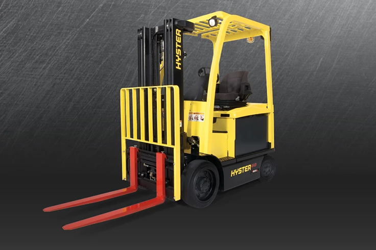 Electric forklift by Hyster | 4 wheel cushion tire forklift